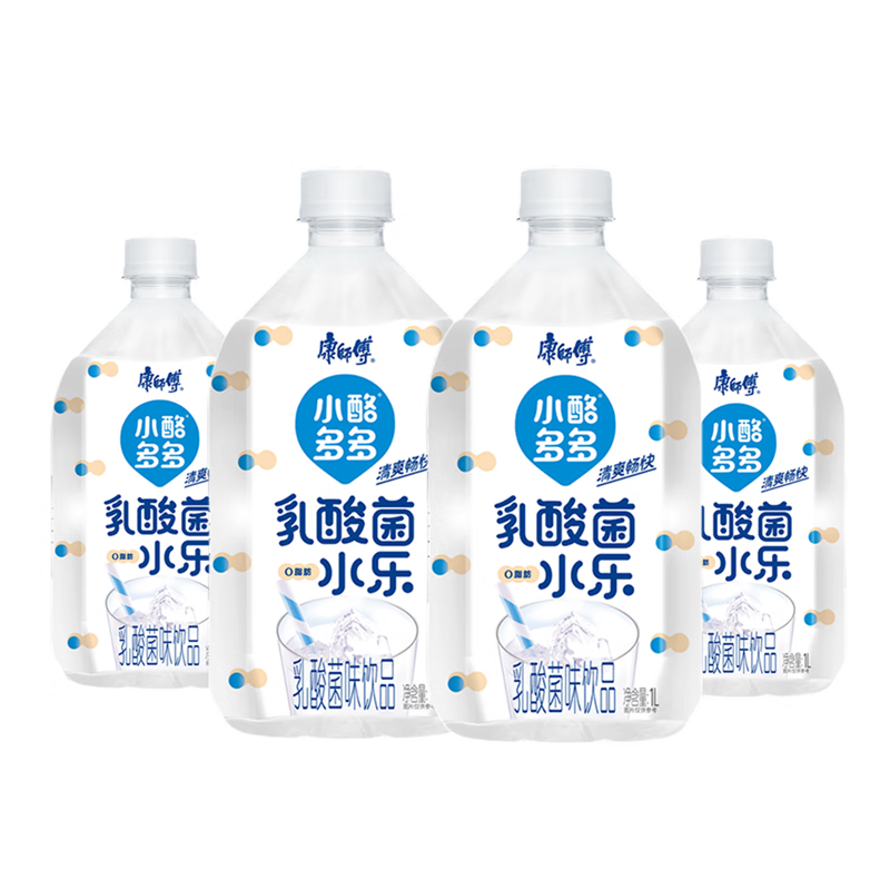菌原味1l*4/8瓶装水乐乳酸饮料大瓶装饮品 小酪多多乳酸菌原味1l*4瓶