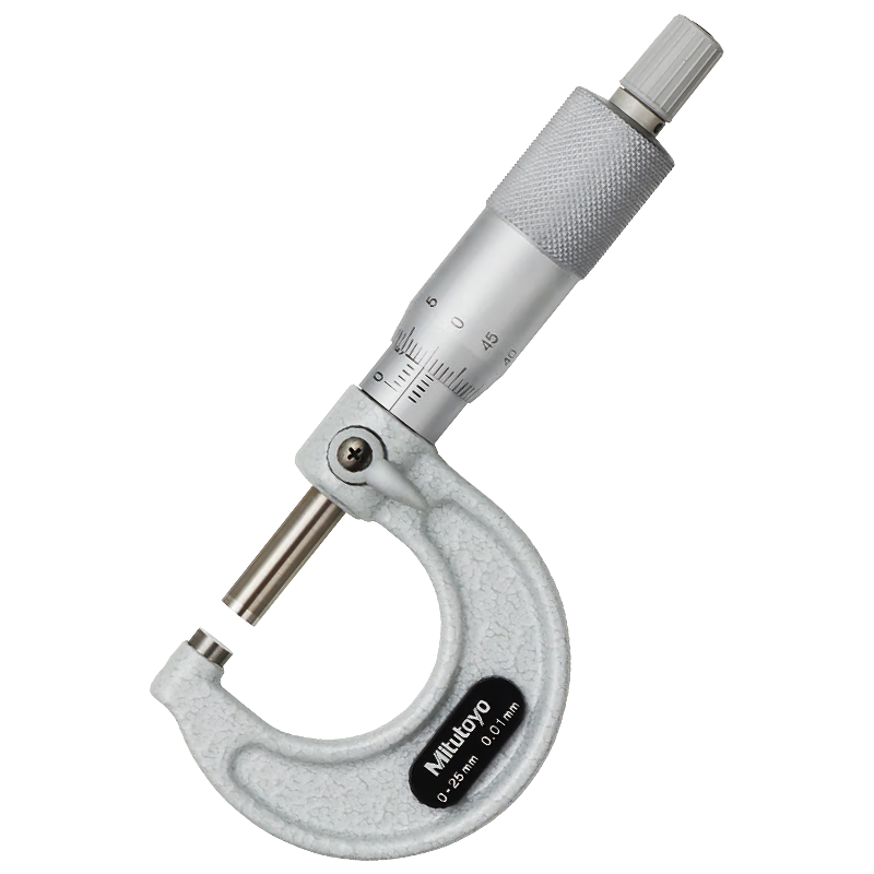 三豐（Mitutoyo）外徑千分尺 高精度0.01 0.001 螺旋測微器 分厘卡 日本原裝進口 103-137/0-25/0.01mm免費開專票