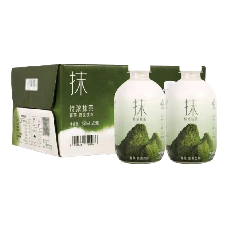 喜茶山姆會員超市商店喜茶抹茶山姆特濃抹茶牛奶抹茶飲料牛乳茶奶茶 整件12瓶（超劃算家庭裝）