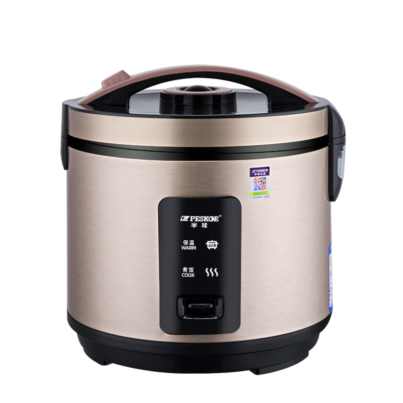 半球电饭煲 西施煲老式操作简单老人家用小型不粘内胆柴火饭带蒸笼大容量电饭锅 半球-5升金色西施款带蒸笼（适合4-7人）	 5L