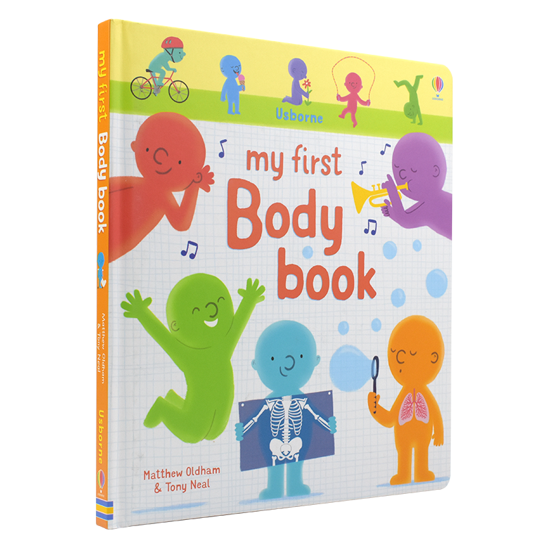 usborne英文原版 my first body book 我的身体认知 幼儿身体知识英语