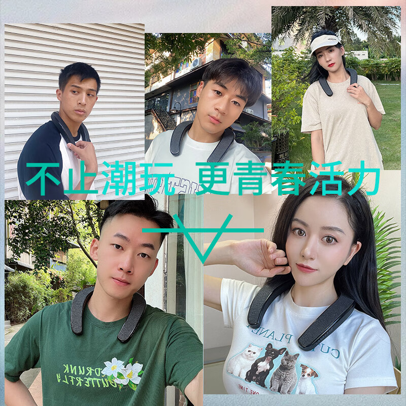 万笛【2025芯升级】挂脖式无线蓝牙音箱重低音炮立体声OWS开放式不入耳TF插卡头戴耳机音响超清通话 定制升级版-震撼HiFi立体声