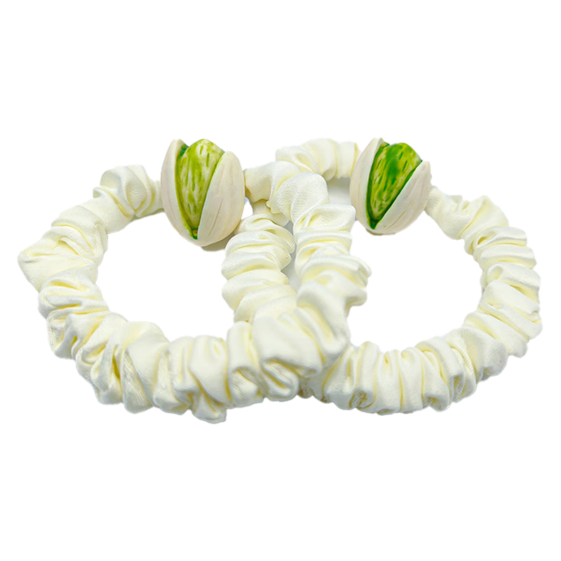 嬌雪菲開心果發(fā)圈2個裝  不傷發(fā)橡皮筋小清新女兒童成人馬尾扎頭發(fā)繩