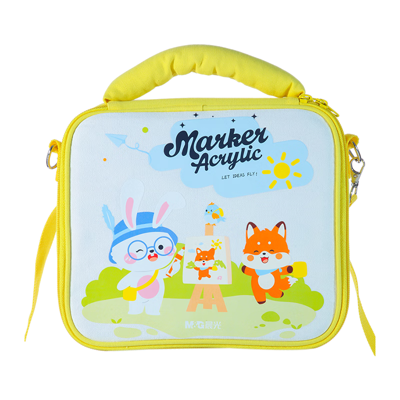 晨光(M&G)文具24色芝士包丙烯马克笔安全不透色可叠色不透纸水彩笔涂鸦儿童美术生日礼物APMT3326-ZZ水彩笔