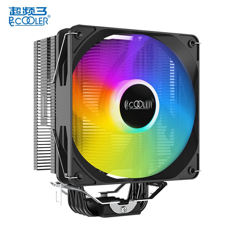 超频三（PCCOOLER）东海R4000S散热器cpu风扇ARGB四铜管温控PWM白色1700电脑塔式风冷 东海X4黑金版 黑色