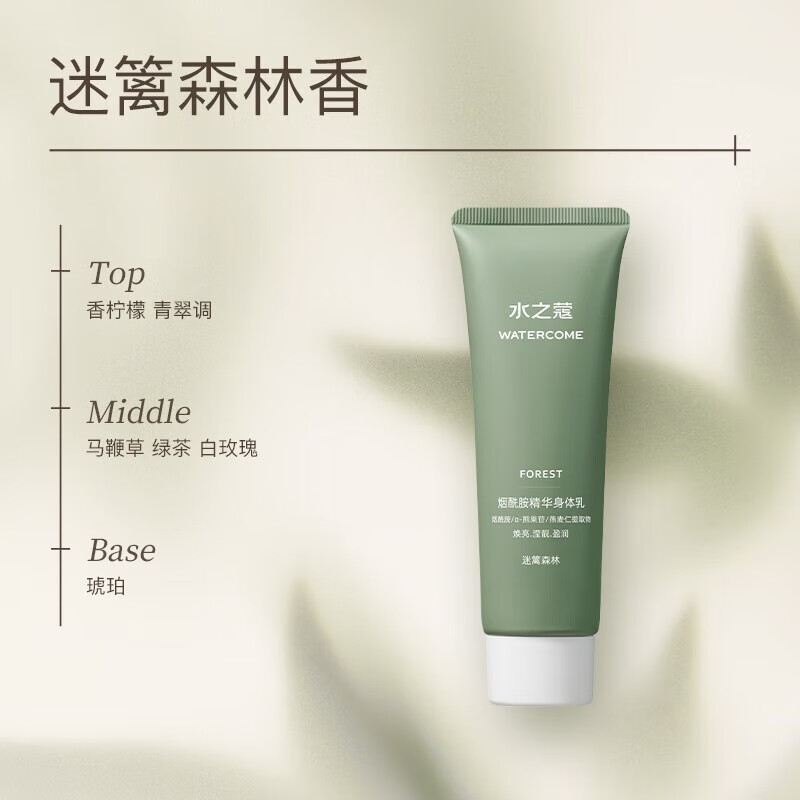 水之蔻身体乳女烟酰胺提亮补水保湿滋润果酸嫩肤持久留香润肤乳男士. 【烟酰胺+果酸】身体乳 50g 2支