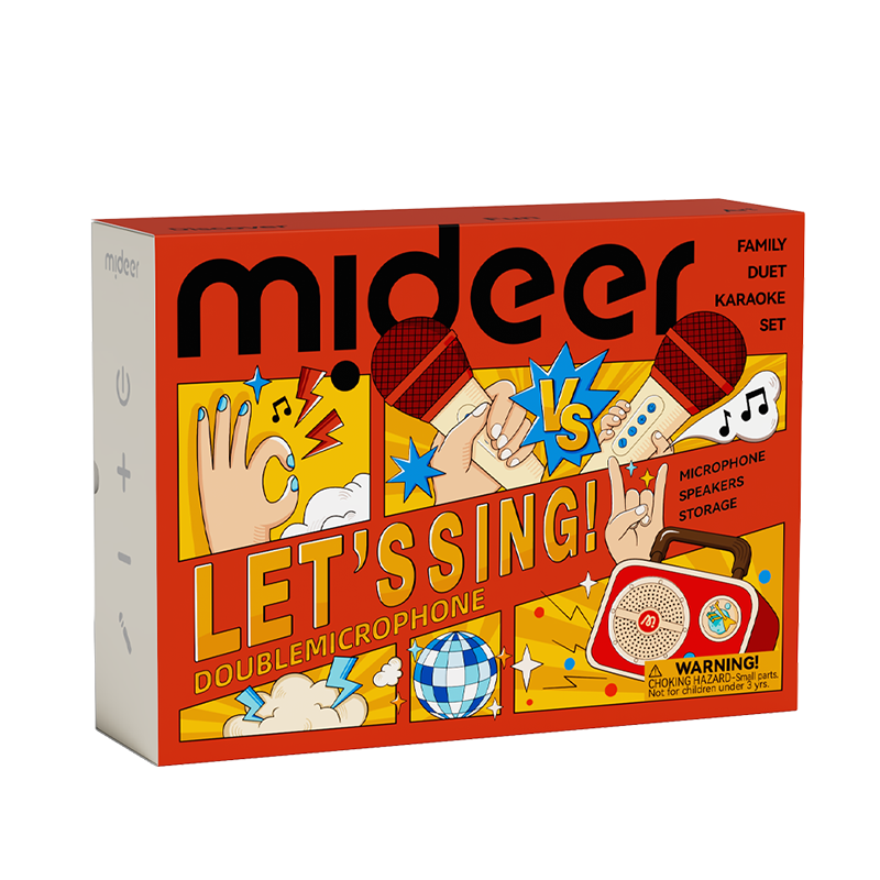 彌鹿（MiDeer）兒童音響一體唱歌機藍(lán)牙變聲小話筒唱聽小主箱(雙麥麥克風(fēng))