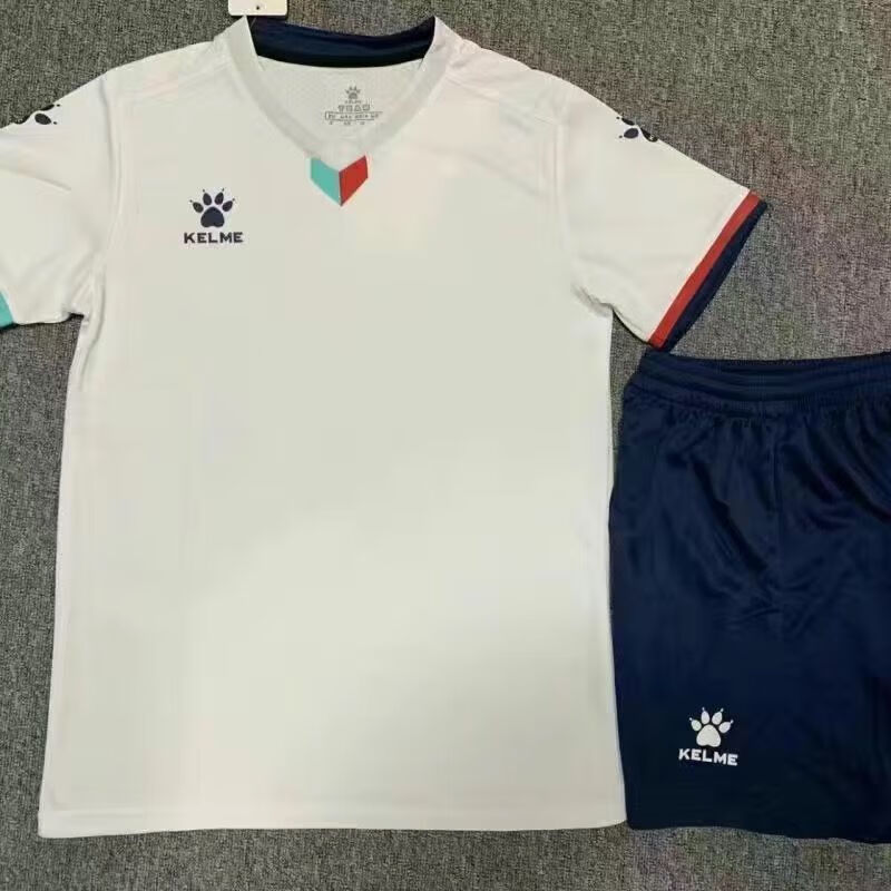 卡尔美（KELME）KEML卡尔美球衣足球队服短袖男女速干透气足球服套装印字比赛服 1048-白色 2XS 建议身高125-135