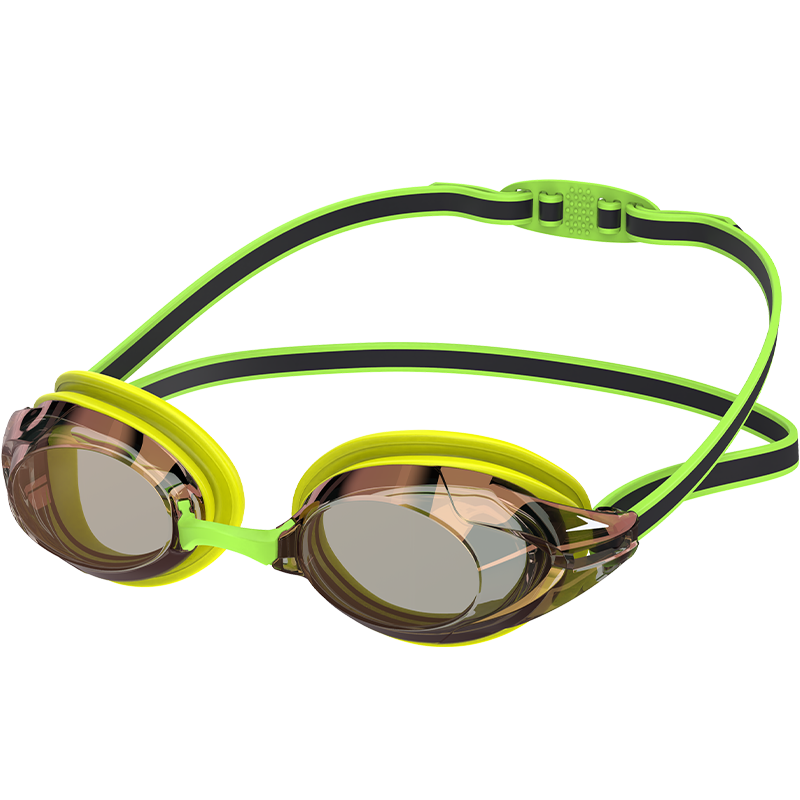 速比涛（Speedo）【汪顺同款】泳镜V速3代智感贴合防雾专业竞速镀膜泳镜 黄色/灰色