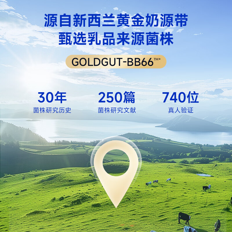 万益蓝（WONDERLAB）益畅通50岁+中老年益生菌成人小蓝瓶400亿 全双歧杆菌益生菌爸妈 【稳定期】50+中老年益生菌 30瓶*6盒