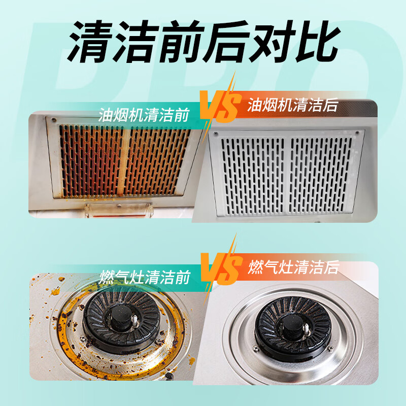 【19.9包邮】皇宇 厨房多功能重油污清洁剂 500ml+400ml