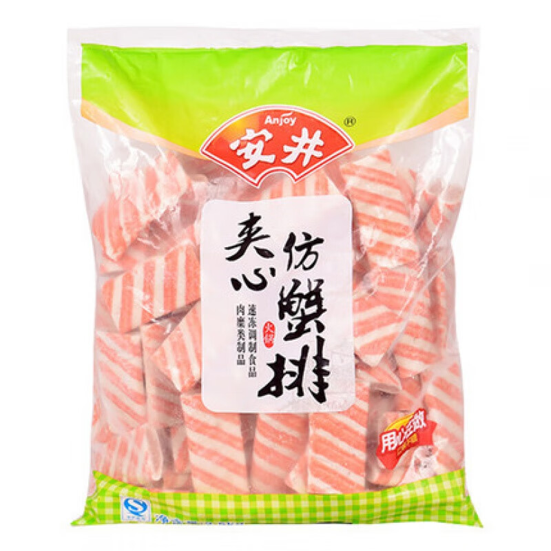 安井夹心仿蟹排2.5kg关东煮食材速冻食品火锅麻辣烫丸子冒菜食材