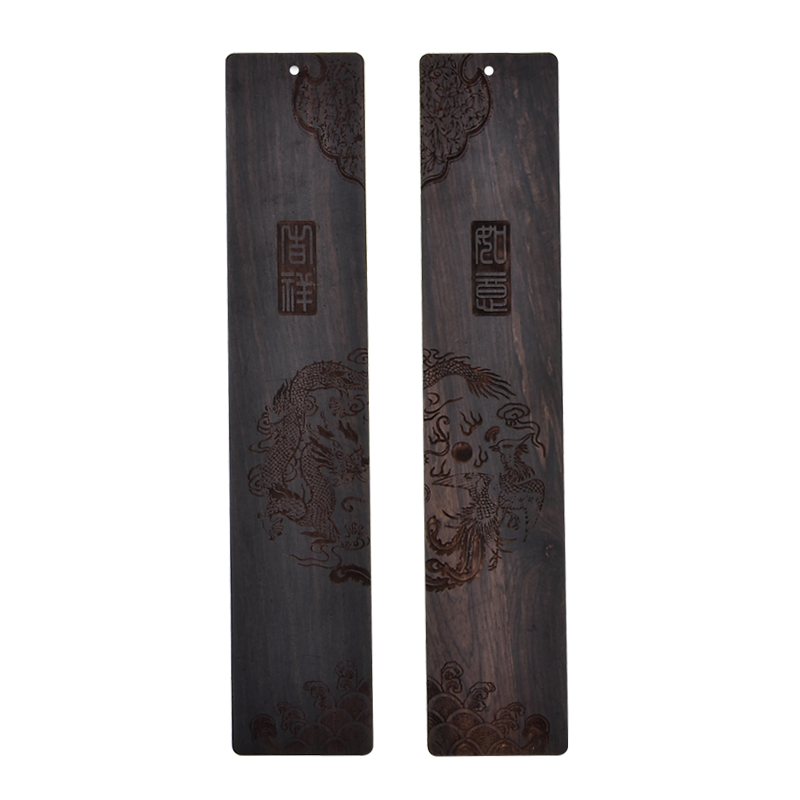 用独特设计彰显个性，米兹MIEZ黑檀木质书签双支装礼盒中国风特色礼品