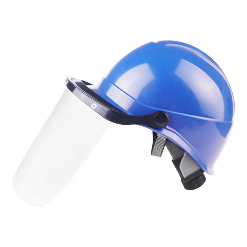 電力安全帽電工國標(biāo)國家電網(wǎng)施工帶透明面罩防護(hù)電弧絕緣頭盔 藍(lán)色絕緣安全帽+防電弧面屏