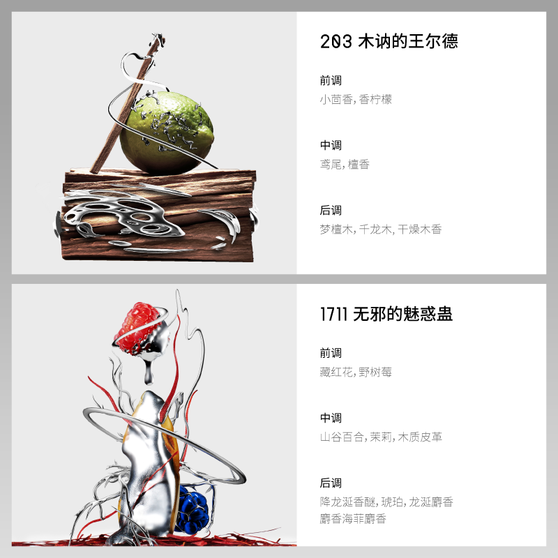 NODOFF王尔德EDP浓香水中性檀香木质调香水礼盒40ml礼物送女友送男友 1711无邪的魅惑蛊（效期至26年11月13日） 40ml