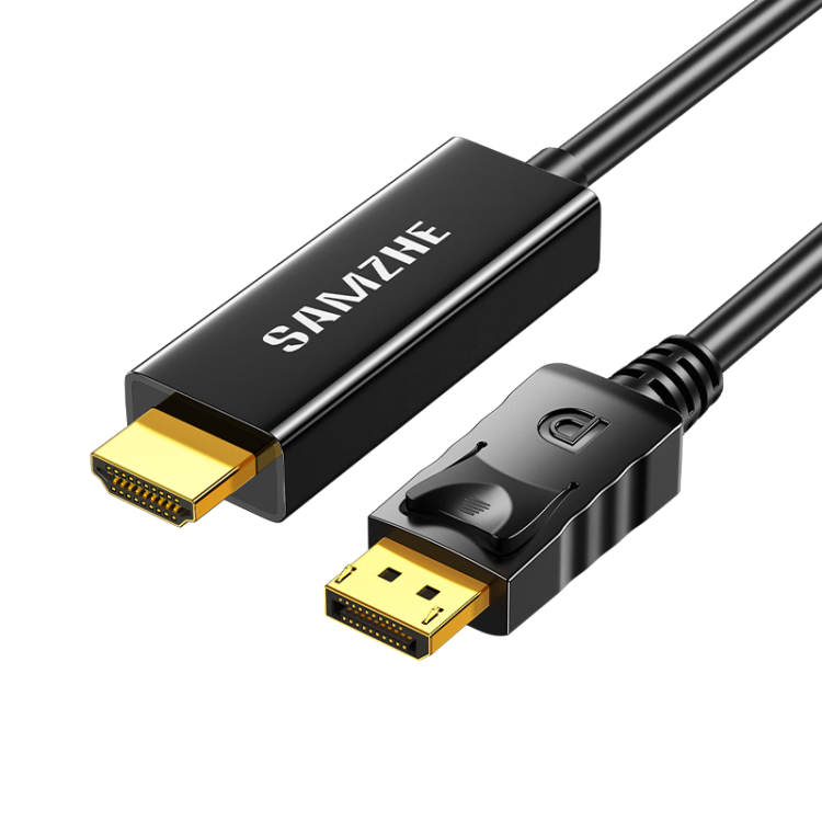 山澤DP轉(zhuǎn)HDMI轉(zhuǎn)接線 4K高清視頻連接 DisplayPort1.2版轉(zhuǎn)HDMI視頻線電腦接電視顯示器 3米DH1030