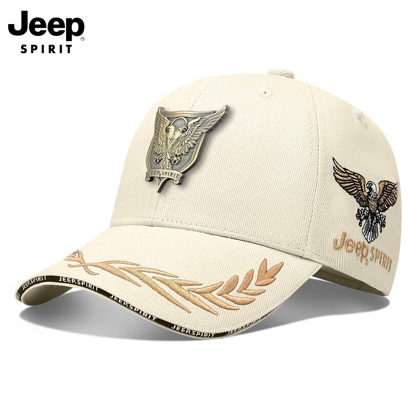 吉普（JEEP）帽子男士棒球帽四季时尚百搭鸭舌帽潮流防晒遮阳帽子A0787