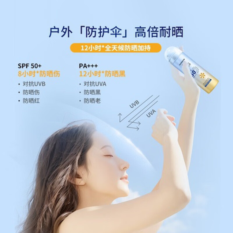 屈臣氏【旗舰直销】屈臣 SPF50+PA+++150 毫升面部全身