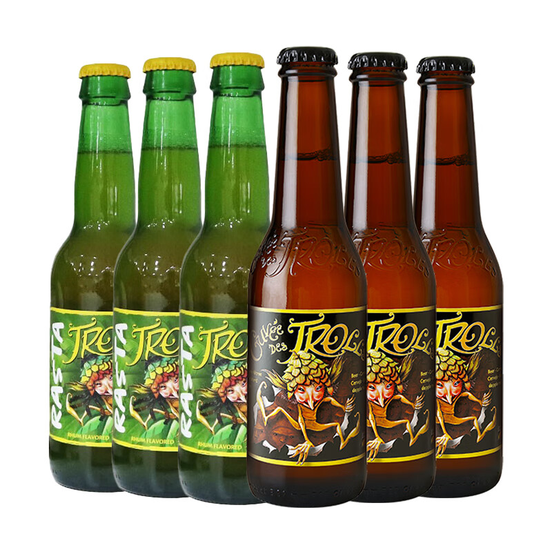山树精 三料精酿 窖藏啤酒 比利时进口 窖藏\/巨魔250ml*各3瓶