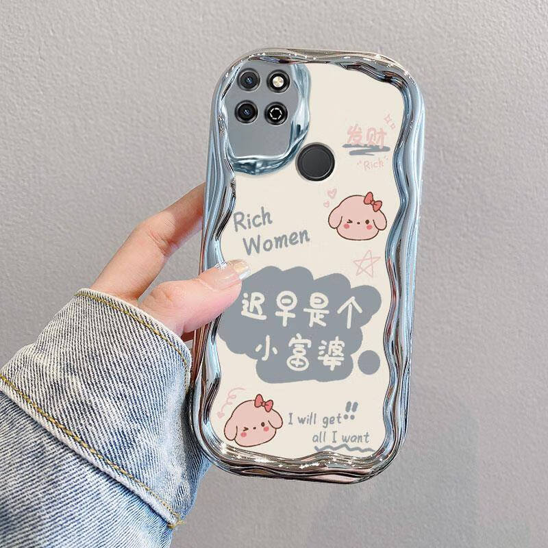 慕文适用华为NzoneS7手机壳SP100中国移动nzone智选保护S7套nznoes新款硅胶nz0nes防摔全包zones女5G男 电镀奶油纹-银色-JY292不发脾气只发财 华为智选 NZONE S7