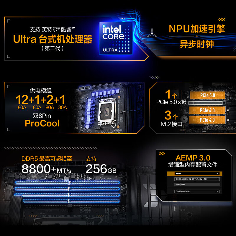 华硕 TUF GAMING B860M-PLUS WIFI重炮手 图 4