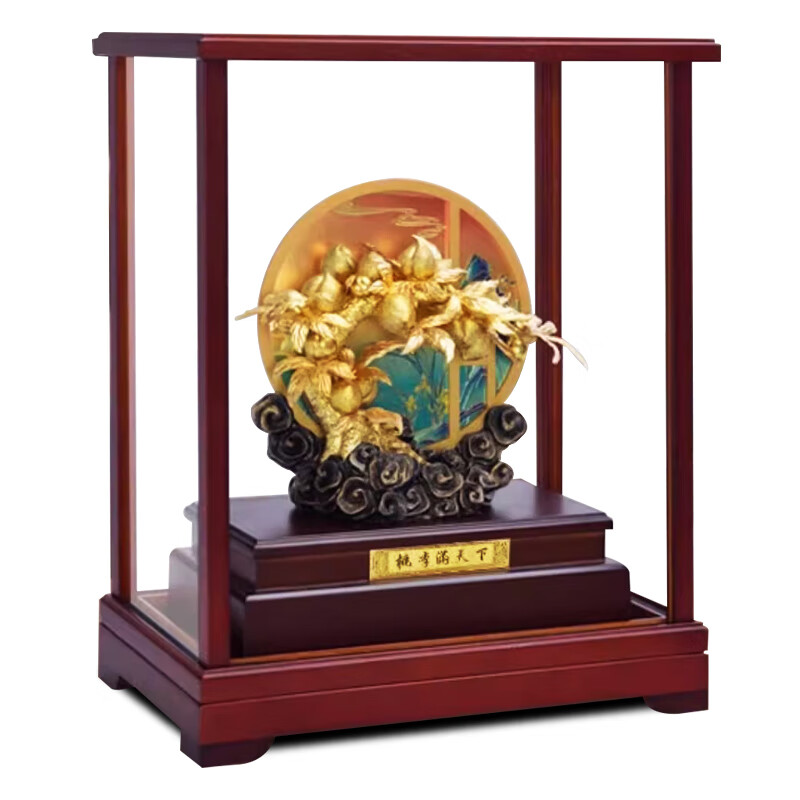 NWTB金箔桃李满天下摆件教师节礼物送老师导师纪念品毕业季校庆礼品 桃李满天下