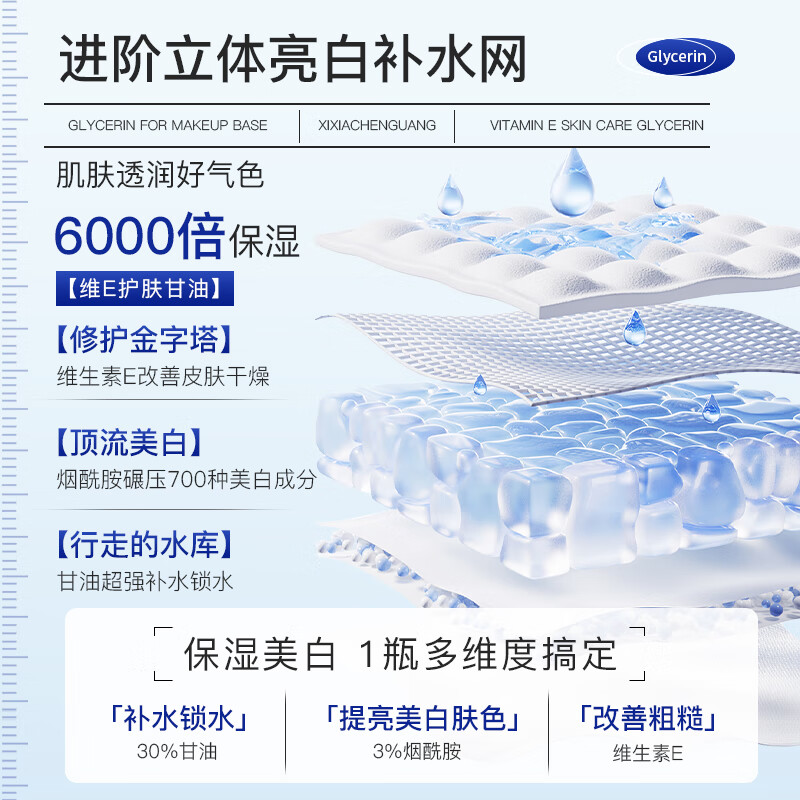 水初记甘油初迹大媛同款补水保湿维E护肤甘油常备护肤补水妆前水 1瓶 官方