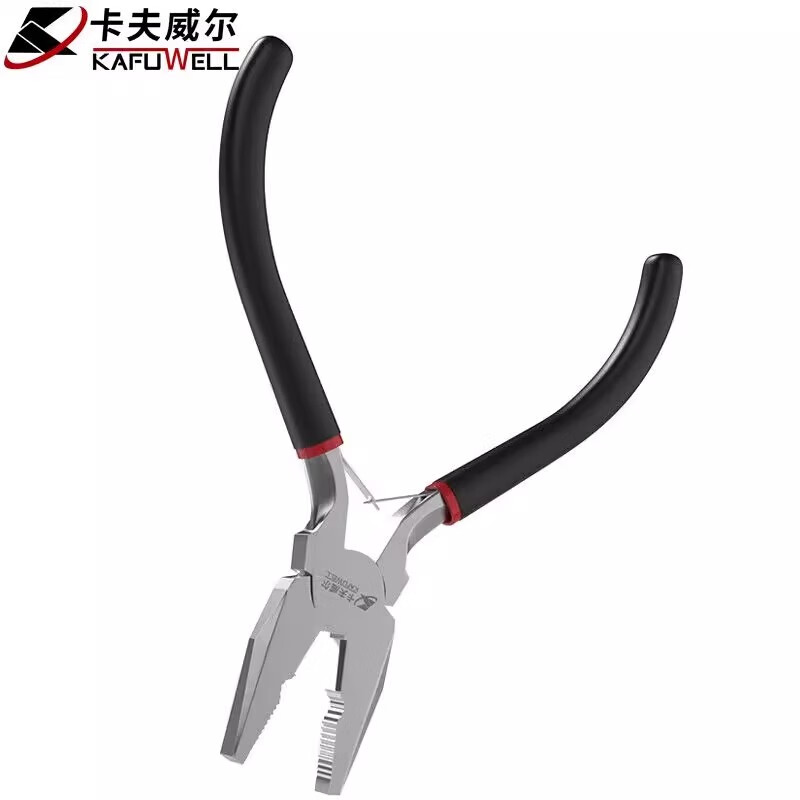 卡夫威尔迷你钳三件套钢丝钳尖嘴钳斜口钳diy手工用珠宝钳PC4519T 5寸迷你钢丝钳PC4003C