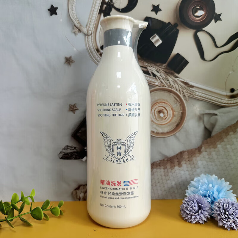 林肯轻柔丝滑洗发露深层清洁丰盈蓬松柔顺改善毛躁分叉洗发水 林肯轻柔丝滑洗发露800ml1瓶