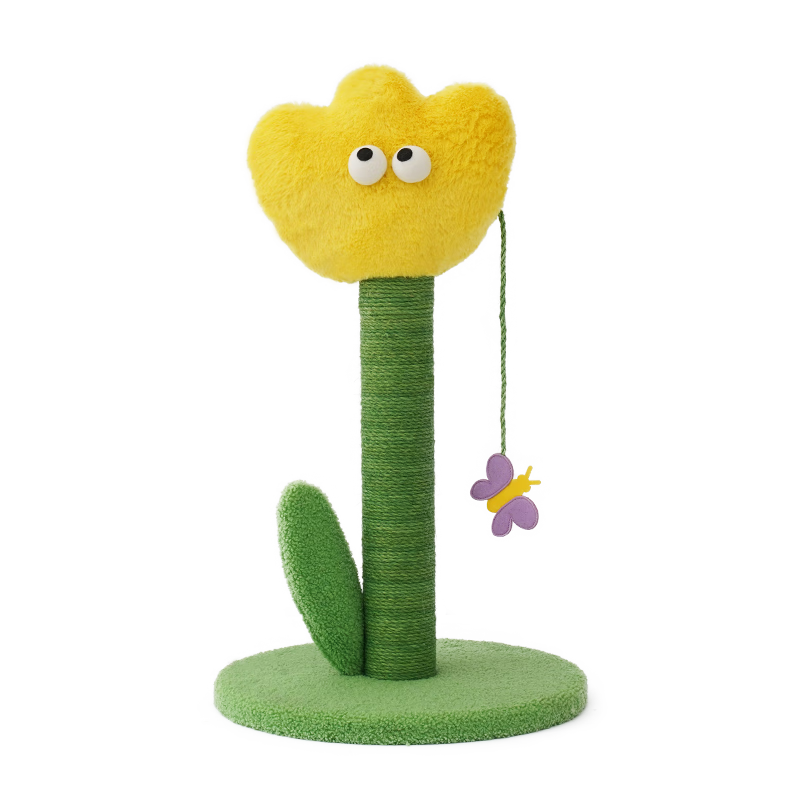 ZEZE郁金香猫抓板猫抓柱耐磨猫爬架立柱猫玩具猫咪用品【甲醛0超标】