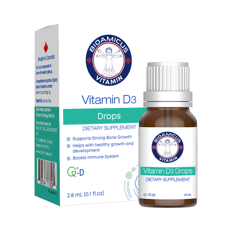 BIOAMICUS 百适滴 帝斯曼 维生素D3滴剂 0-1岁 400IU 2.8ml 29.9元(需领券、需凑单)