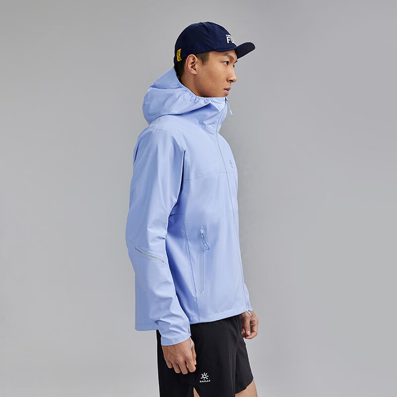KAILAS FUGA凯乐石傲云跑山冲锋衣男女款防水防风户外越野跑徒步登山单冲外套 碧落青KG2341133 XXL