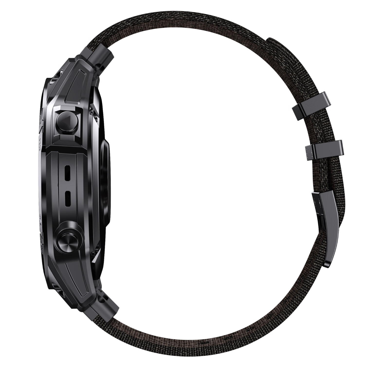 ENDUROBAND适用于佳明fenix8/7X/6X飞耐时5Xfenix3原装尼龙快拆表带提花表带手表替换带 黑色提花-黑色钢扣 佳明22mm接口