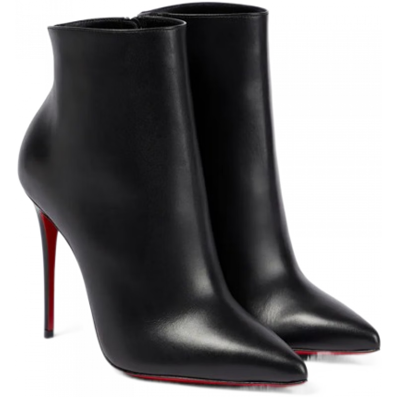 路鉑廷（Christian Louboutin） So Kate 100皮革及踝靴 P00360725 黑色 41 CN 41