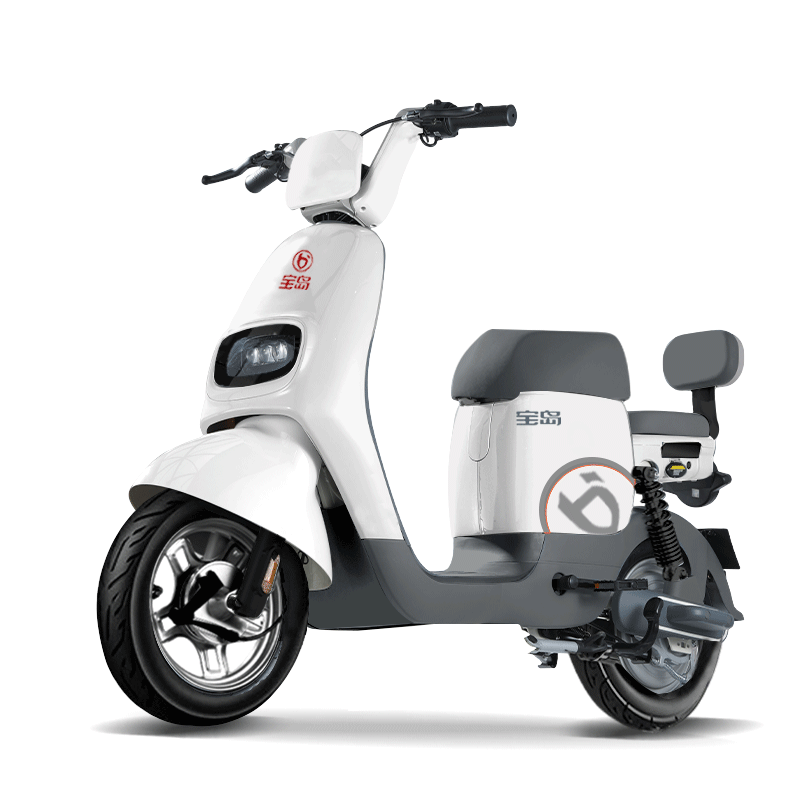 宝岛 电动自行车新款N18锂电48V24Ah星恒锂电长续航80km豪华外观代步首选 塔夫白