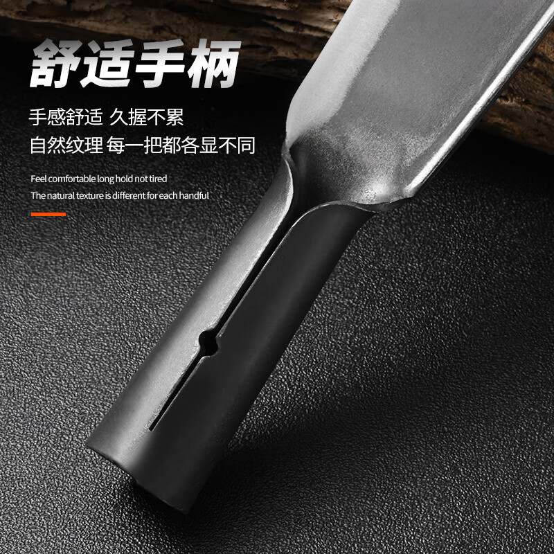 兴刃家用砍骨刀锻打户外多功能砍柴刀斩骨刀多用刀锋利开路刀具 镰刀【升级全钢款-加厚加重】