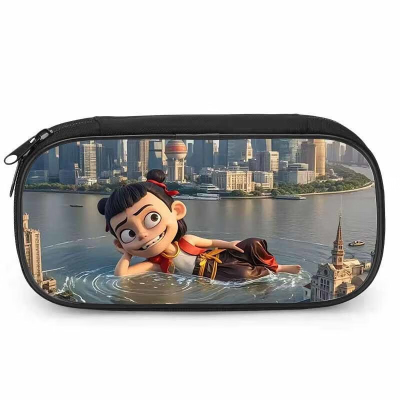 哪吒笔袋小学生男孩子儿童铅笔盒文具收纳袋女大容量 防水笔袋ZW1102