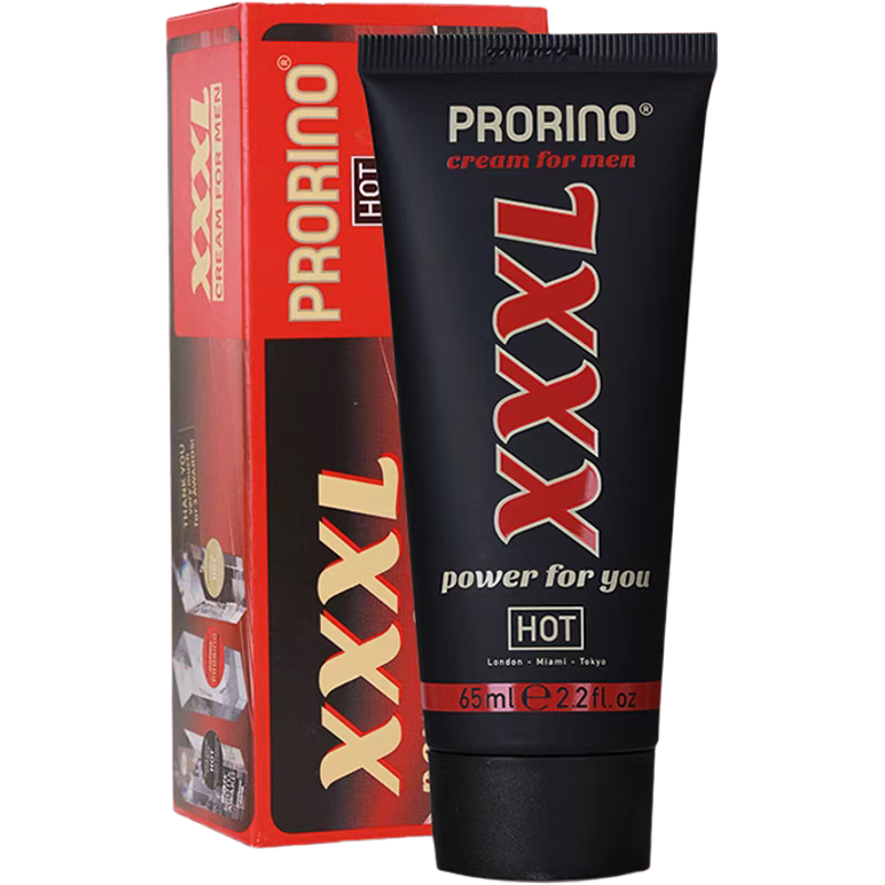 PRORINO德国进口HOTXXL男士按摩膏海绵体修护膏私处房事精油凝胶情趣用品 XXXL膏1瓶65ml体验prorino