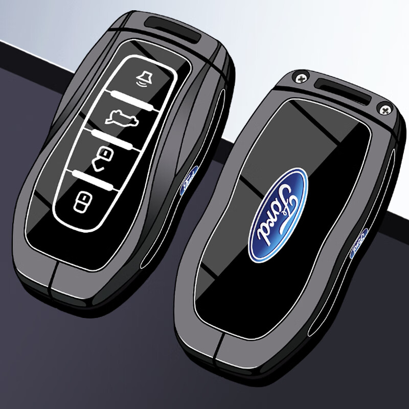 潮盟2025款福特领睿钥匙套江铃福特领裕游骑侠全顺T8途睿欧ranger扣壳 F款【耀夜黑】单壳