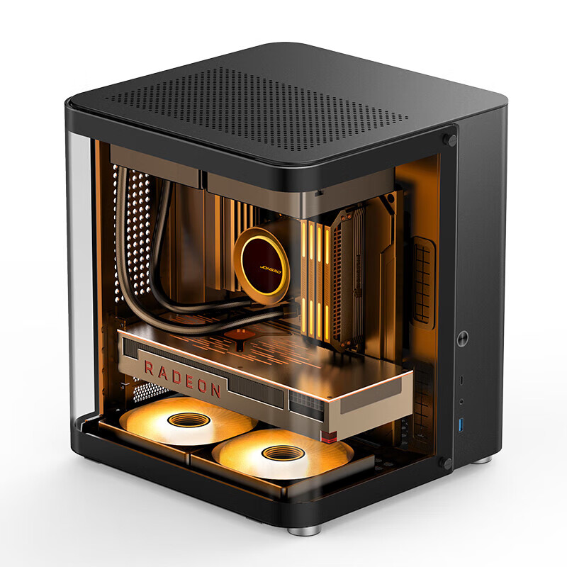 乔思伯（JONSBO）JOSNSBO乔思伯 TK2 TK3 D300 Z20机箱曲面海景房MATX ATX ITX 乔思伯TK1  黑色 支持MATX +单机箱 咨询更优惠