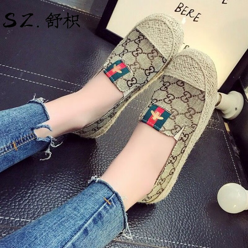 北京老布鞋女快手红人黑暗萝莉大美v5师同款渔夫鞋女包头单鞋简约平底渔夫女鞋 卡其色(小蜜蜂款) 38高性价比高么?