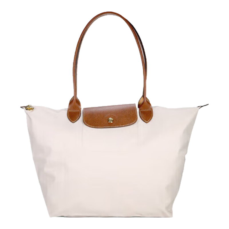 瓏驤（longchamp）女包尼龍餃子包長柄單肩包節(jié)禮物 紙白色