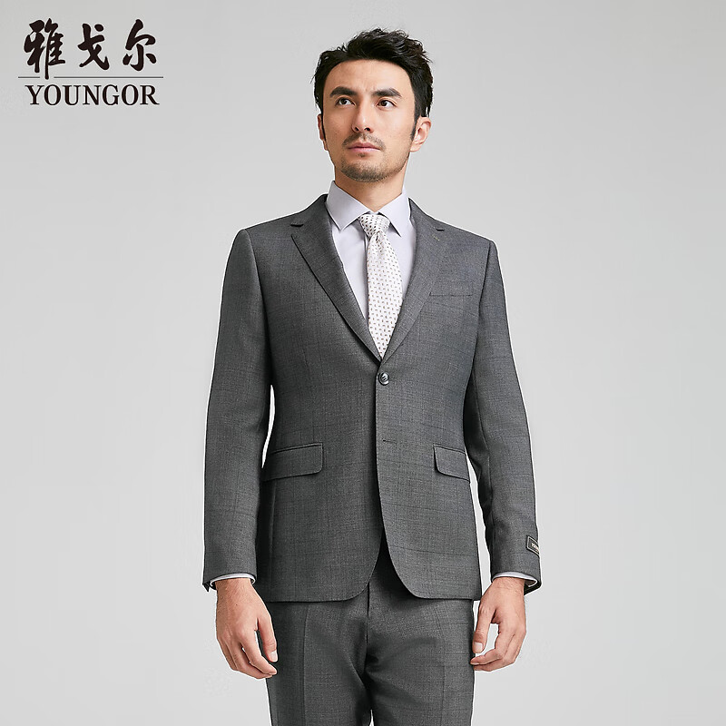雅戈尔西服男士春夏套西YOTX212700  合款【商场同款】 灰色YOTX212700DJY上衣 165A 170/92A