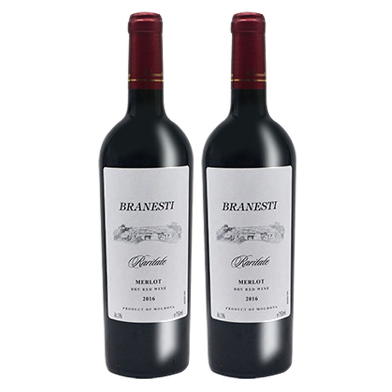 布拉涅斯蒂 BRANESTI 赤霞珠 梅洛 干红葡萄酒 750ml*2瓶
