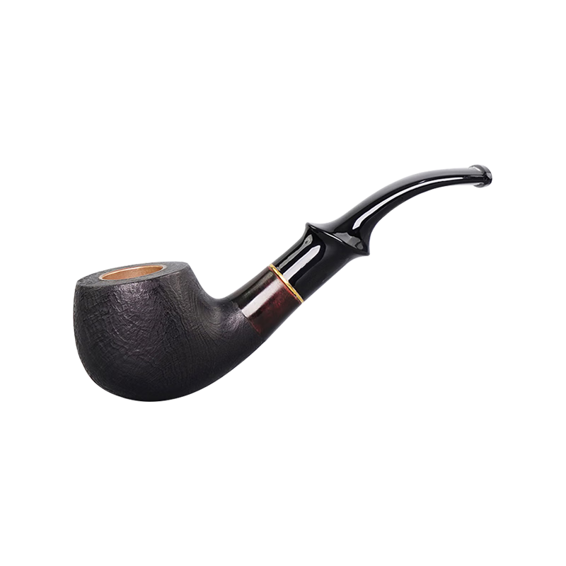 史丹威爾（Stanwayl）進(jìn)口石楠木三用火焰紋銅鍋煙斗 純手工老式過(guò)濾麻面旱煙男士彎斗 601磨砂三用銅鍋款