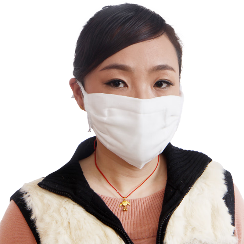 六祿脫脂紗布口罩可水洗棉紗工業(yè)防塵口罩十六層—10只