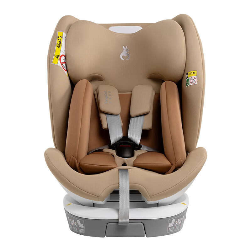 袋鼠爸爸儿童安全座椅0-12岁360度旋转新生儿车载汽车座椅星途pro星途3 星途pro流沙金