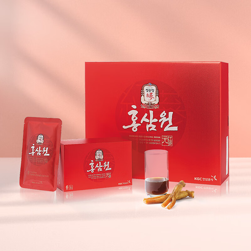 正官庄6年根红参元人参营养滋补大礼盒50ml*60包【有效期至26年2月】