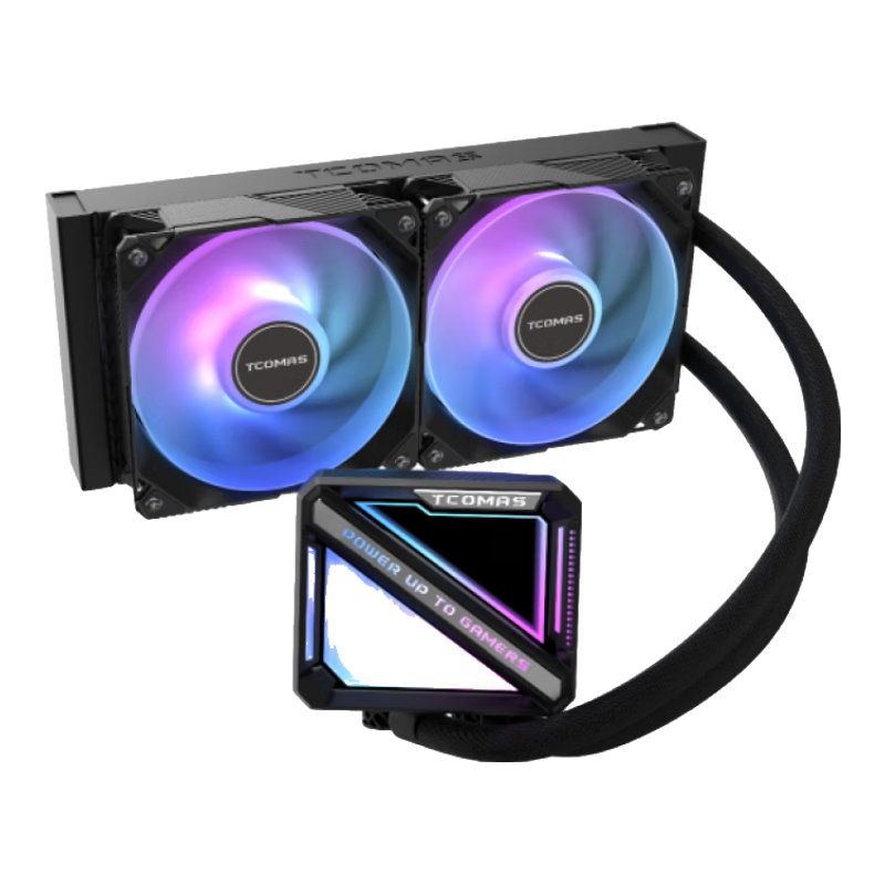 泰坦军团(TITAN ARMY)钛钽A080/A090/LG700PRO/LX800/360水冷一体式CPU散热器钛坦泰坦 AMD专用A090黑240-送棱镜4PRO两把