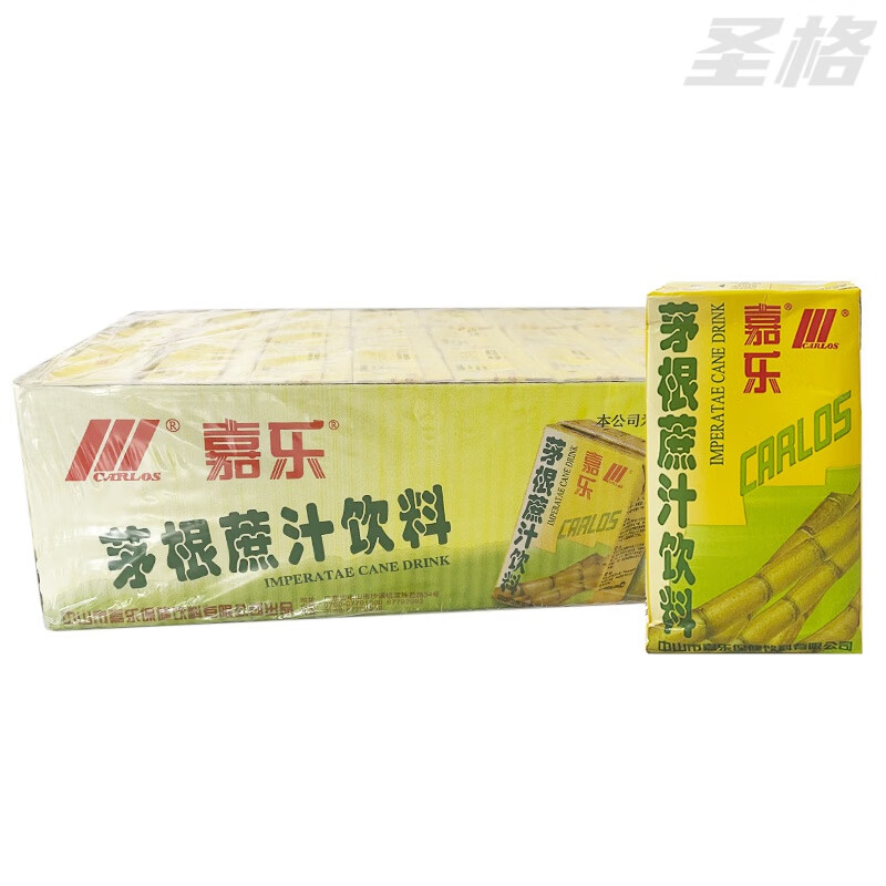 嘉乐茅根蔗汁饮料250ml*24盒装夏季清凉茶润燥解渴菊花冬瓜汁饮品 茅根蔗汁饮料*1箱【24盒】